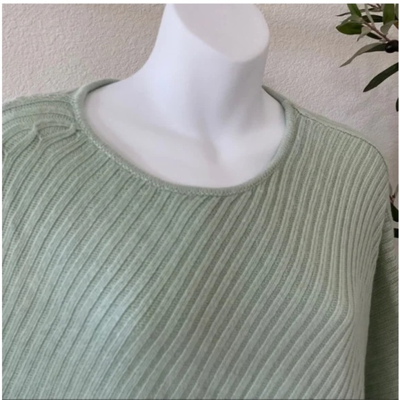 171 Chico’s Teal Cape Sweater Fringe Finley Fringe Poncho Spring - Picture 6 of 10